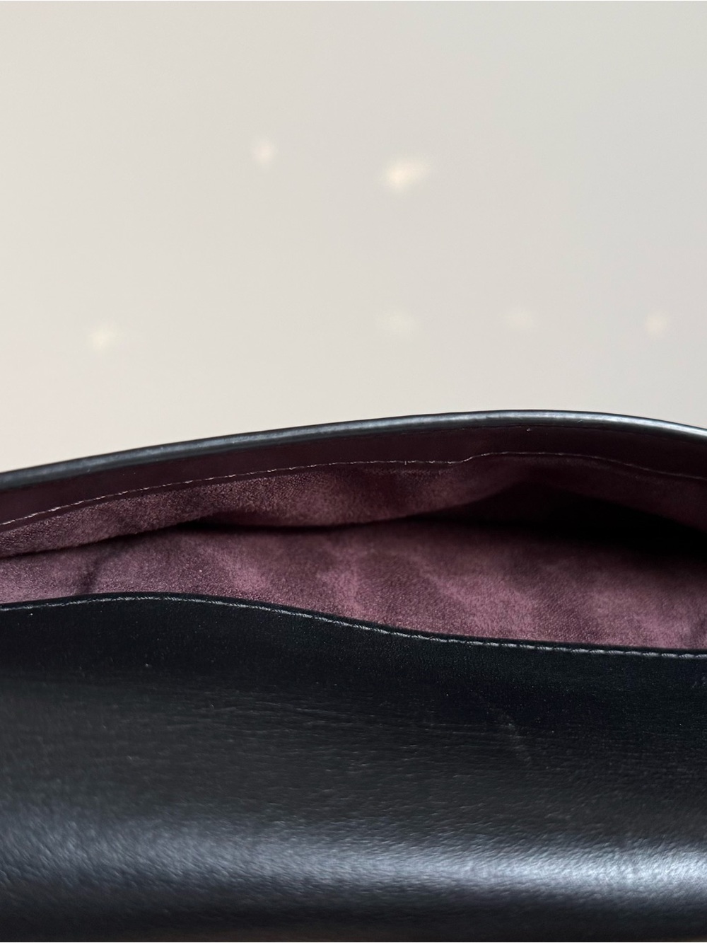 Coach Black Leather Clutch with Gold Turnlock - Picture 7 of 16